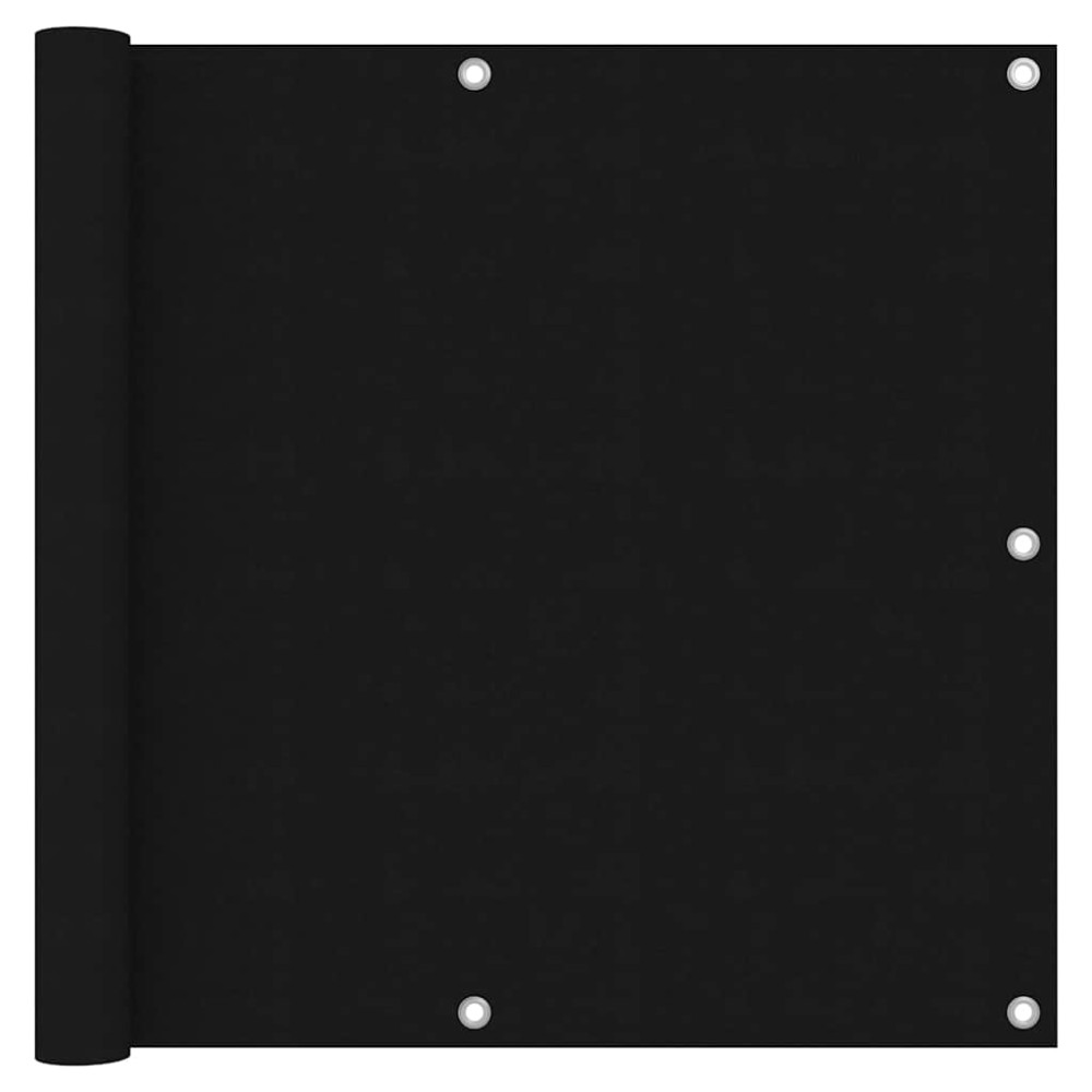 vidaXL Διαχωριστικό Βεράντας Μαύρο 90 x 400 εκ. Ύφασμα Oxford