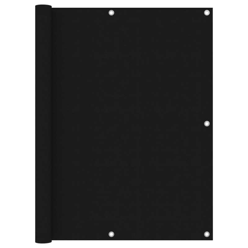 vidaXL Διαχωριστικό Βεράντας Μαύρο 120 x 400 εκ. Ύφασμα Oxford