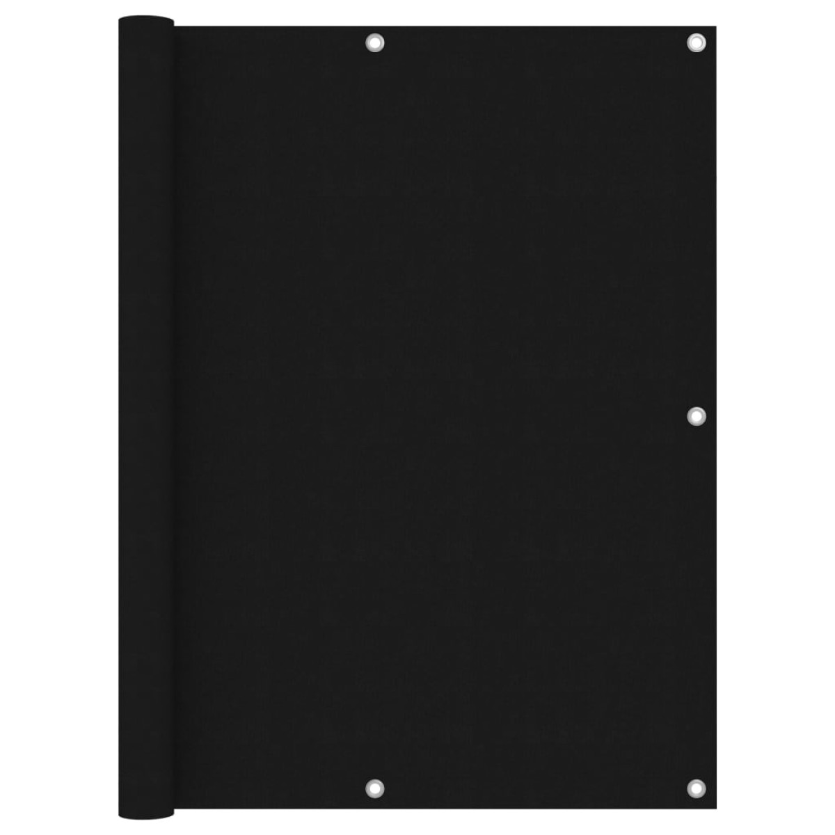 vidaXL Διαχωριστικό Βεράντας Μαύρο 120 x 500 εκ. Ύφασμα Oxford