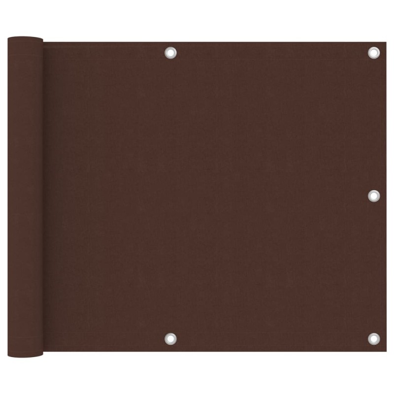 vidaXL Διαχωριστικό Βεράντας Καφέ 75 x 300 εκ. Ύφασμα Oxford