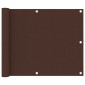 vidaXL Διαχωριστικό Βεράντας Καφέ 75 x 300 εκ. Ύφασμα Oxford