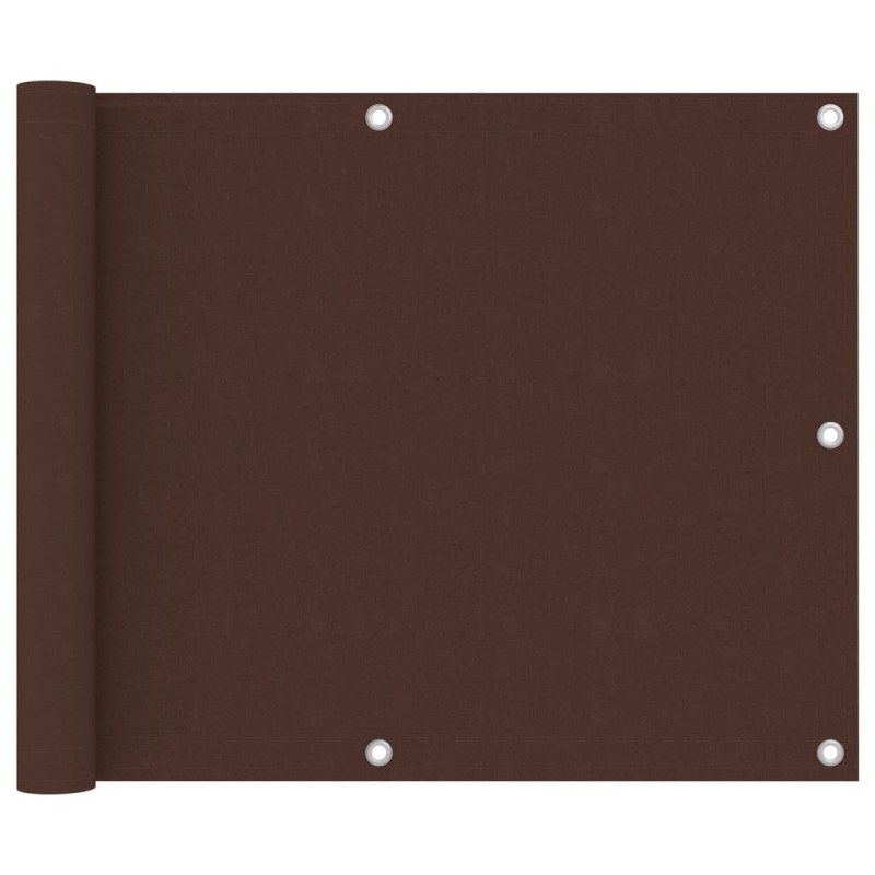 vidaXL Διαχωριστικό Βεράντας Καφέ 75 x 400 εκ. Ύφασμα Oxford