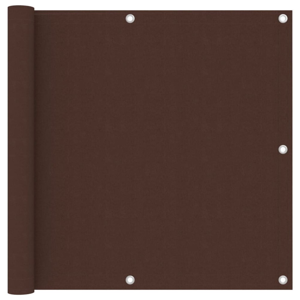 vidaXL Διαχωριστικό Βεράντας Καφέ 90 x 300 εκ. Ύφασμα Oxford