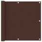 vidaXL Διαχωριστικό Βεράντας Καφέ 90 x 300 εκ. Ύφασμα Oxford