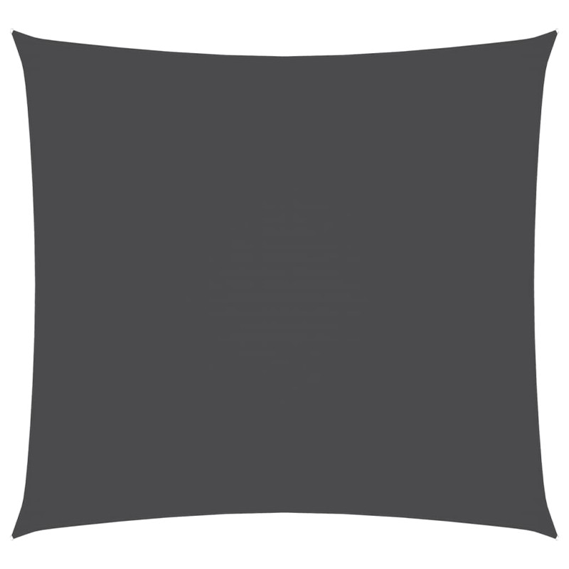 vidaXL Πανί Σκίασης Τετράγωνο Ανθρακί 2,5 x 2,5 μ. από Ύφασμα Oxford