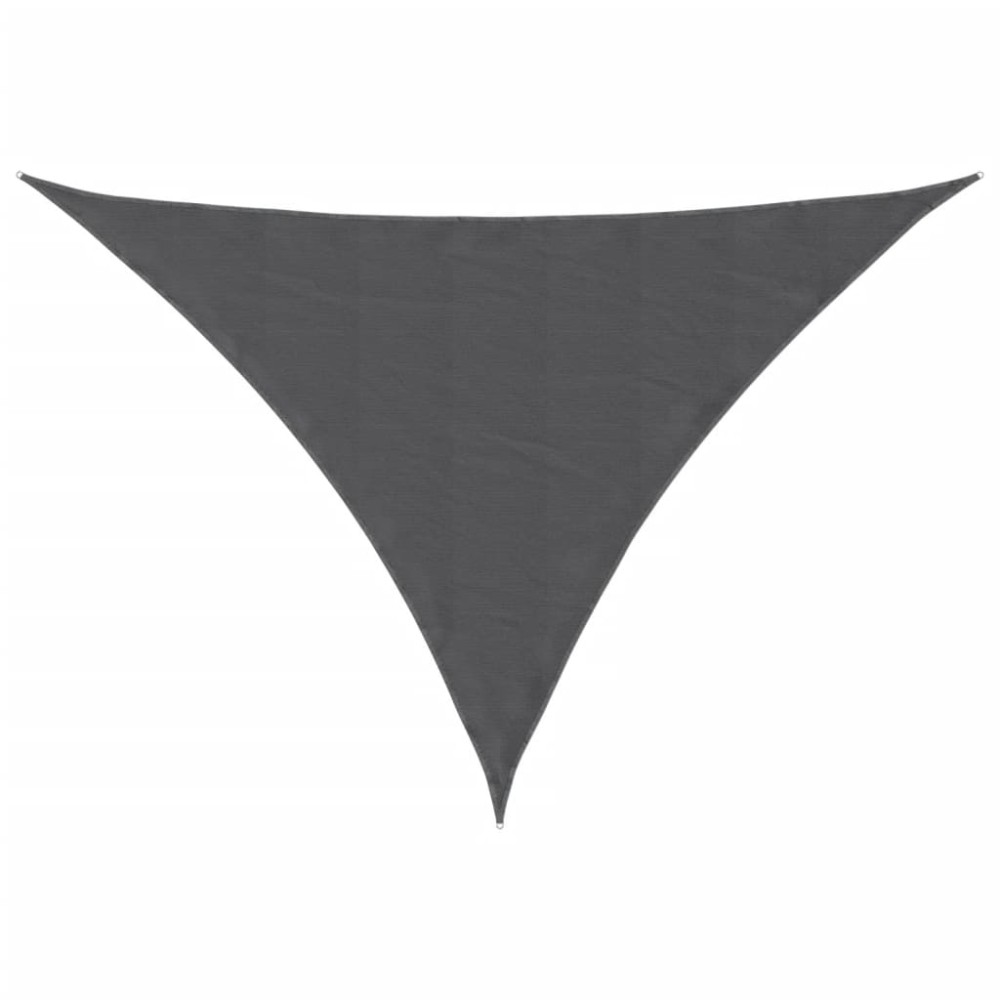 vidaXL Πανί Σκίασης Τρίγωνο Ανθρακί 3,5x3,5x4,9 μ. από Ύφασμα Oxford