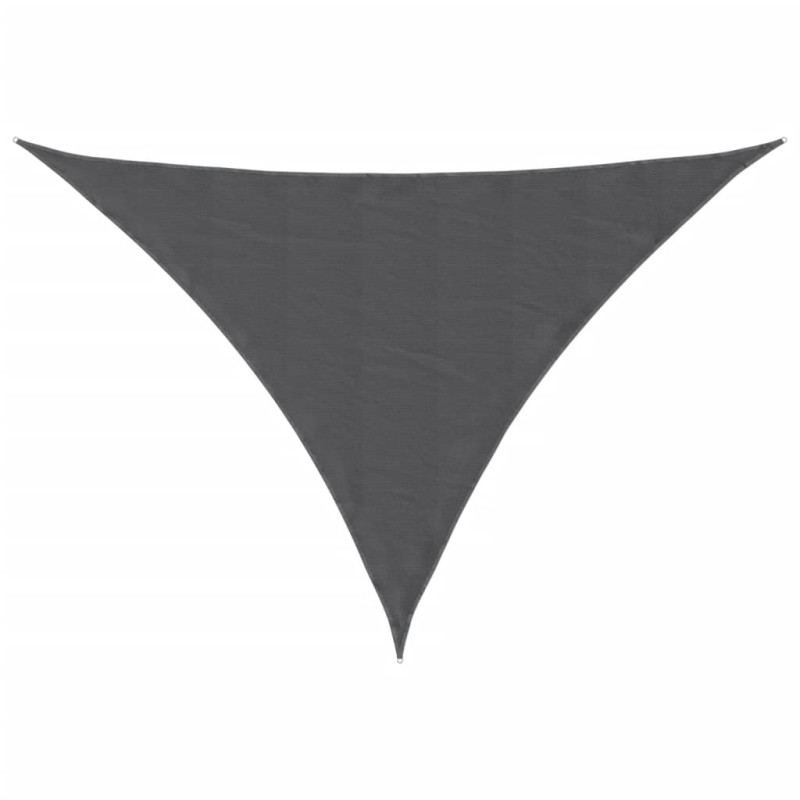 vidaXL Πανί Σκίασης Τρίγωνο Ανθρακί 3,5x3,5x4,9 μ. από Ύφασμα Oxford