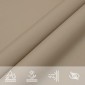 vidaXL Πανί Σκίασης Τετράγωνο Taupe 2 x 2 μ. από Ύφασμα Oxford