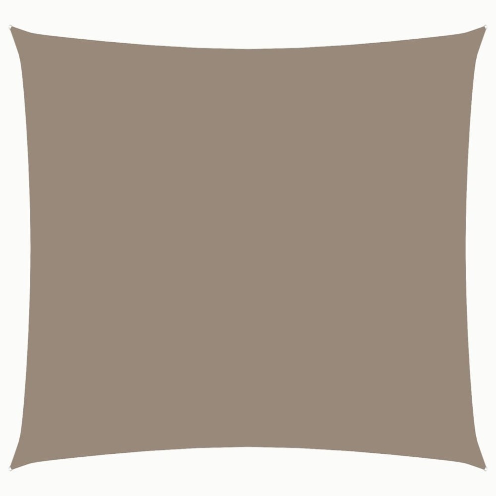 vidaXL Πανί Σκίασης Τετράγωνο Taupe 3,6 x 3,6 μ. από Ύφασμα Oxford
