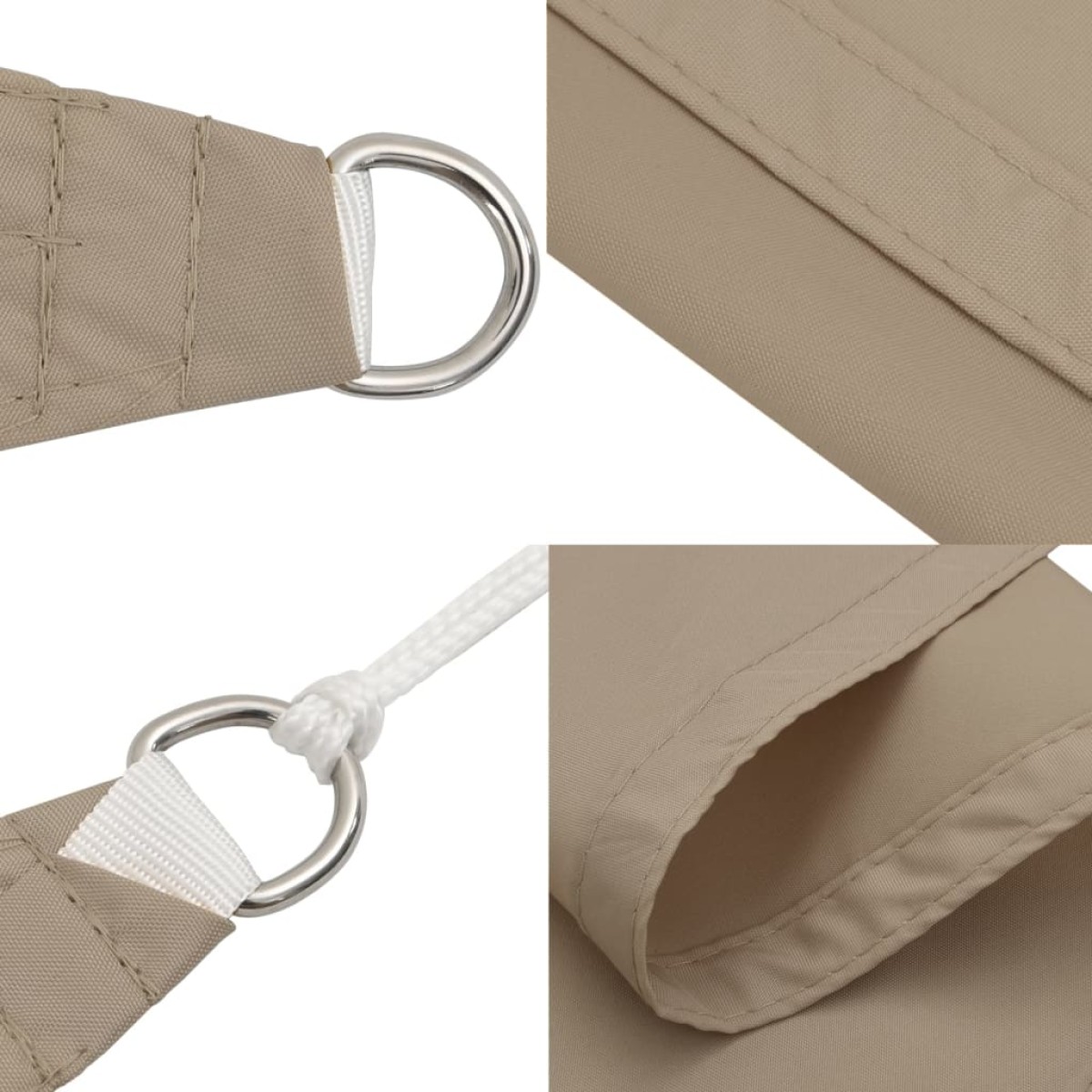 vidaXL Πανί Σκίασης Ορθογώνιο Taupe 2 x 2,5 μ. από Ύφασμα Oxford