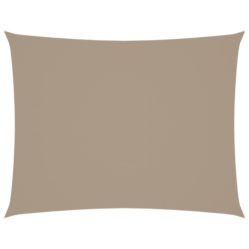 vidaXL Πανί Σκίασης Ορθογώνιο Taupe 2 x 3,5 μ. από Ύφασμα Oxford