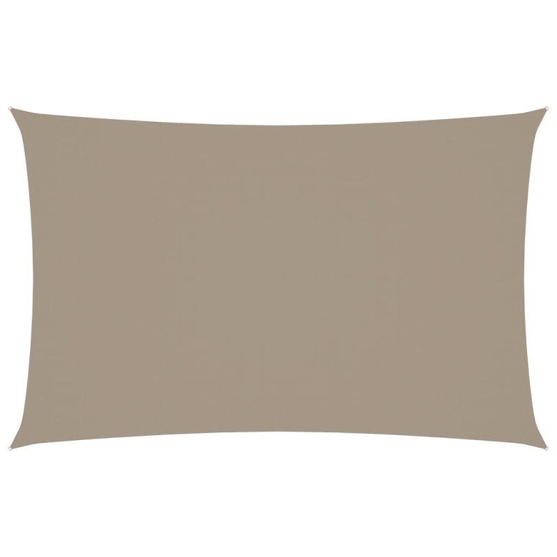 vidaXL Πανί Σκίασης Ορθογώνιο Taupe 2 x 5 μ. από Ύφασμα Oxford