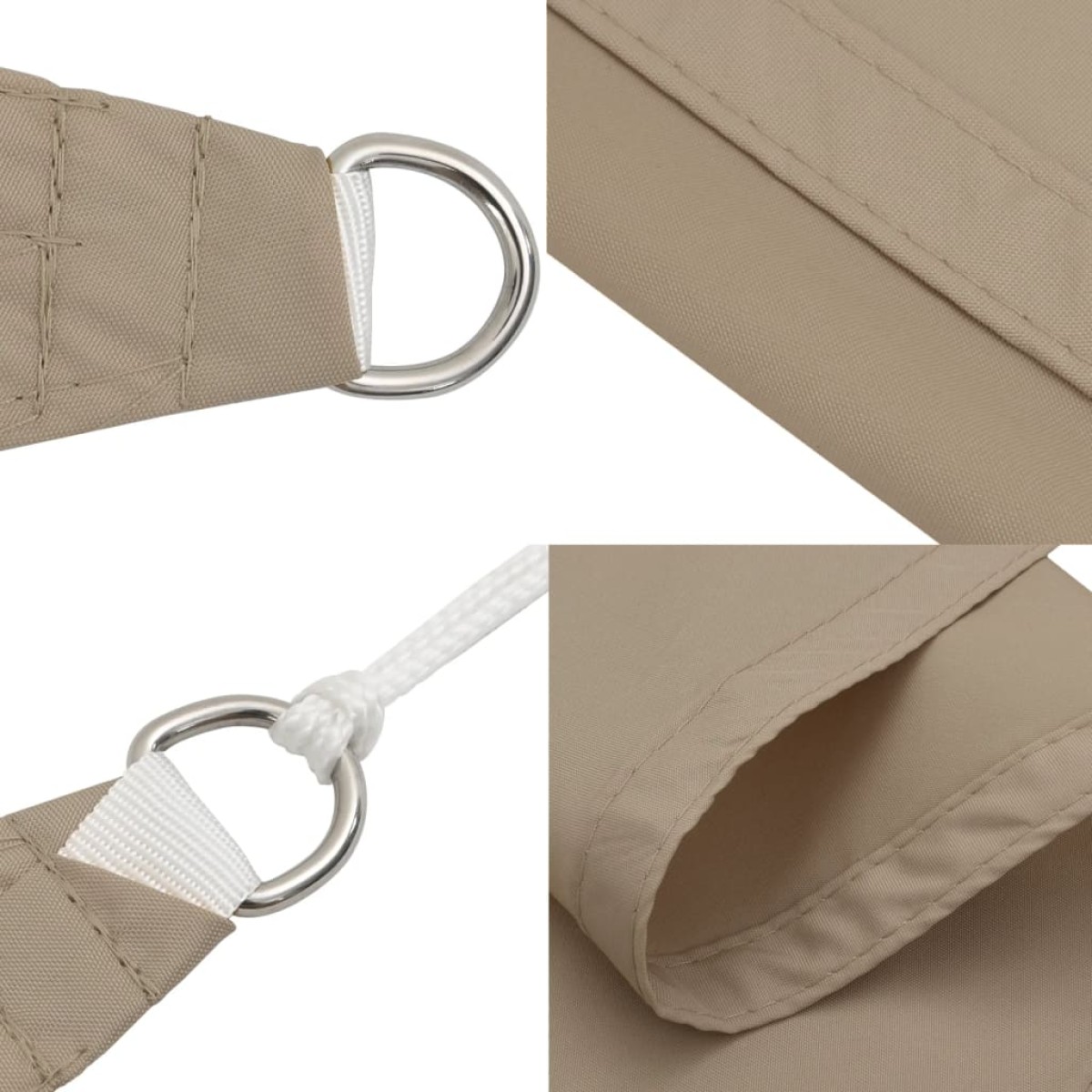 vidaXL Πανί Σκίασης Ορθογώνιο Taupe 3 x 4 μ. από Ύφασμα Oxford