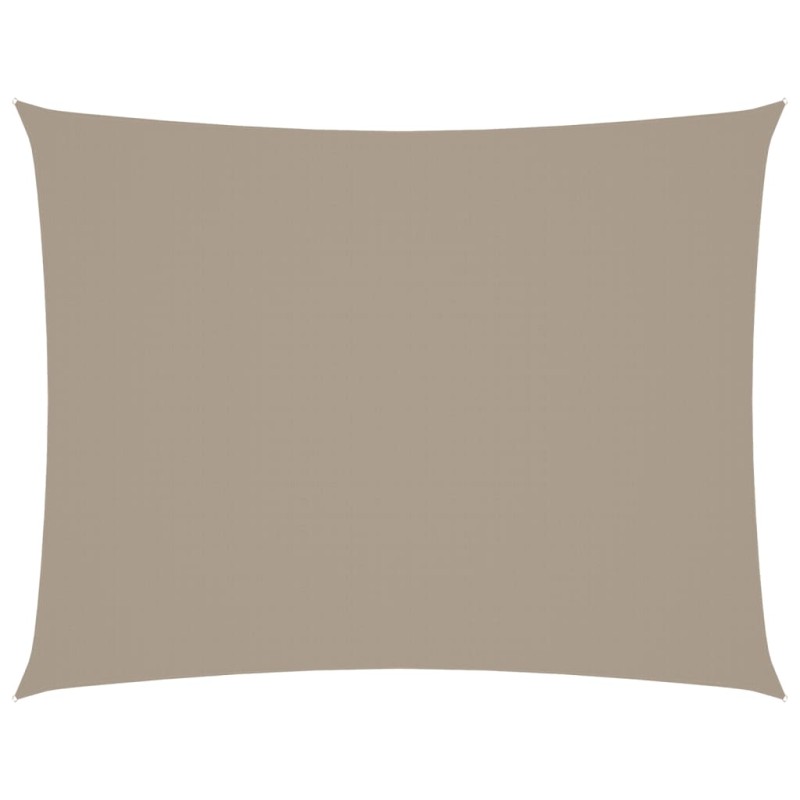 vidaXL Πανί Σκίασης Ορθογώνιο Taupe 3 x 4,5 μ. από Ύφασμα Oxford