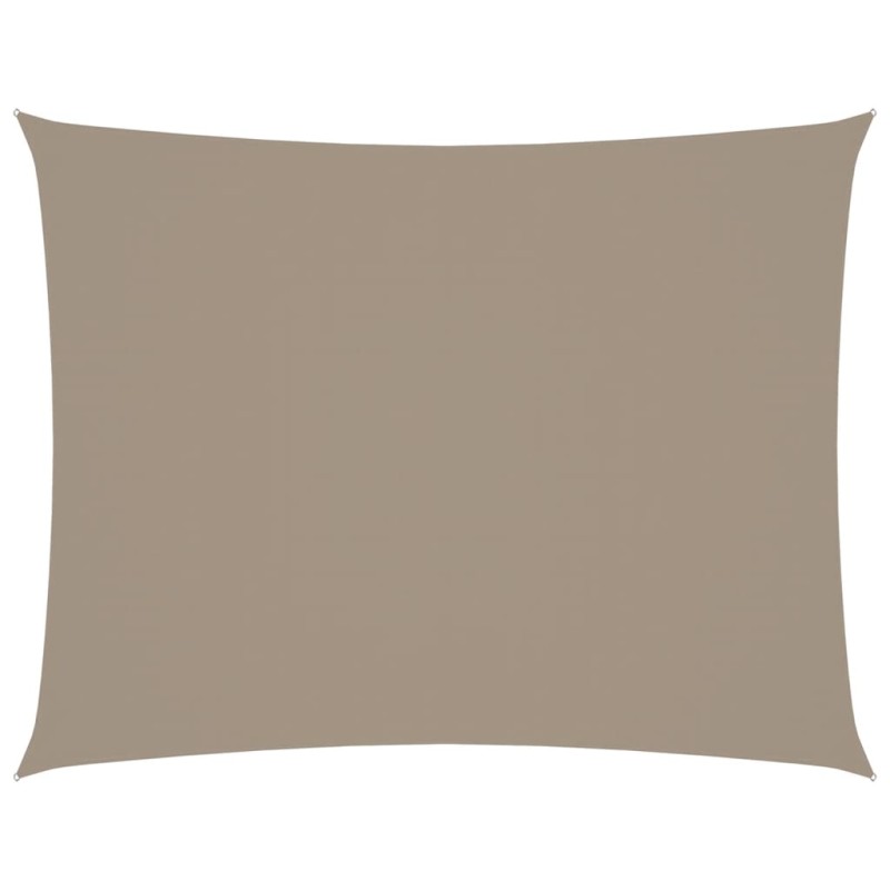 vidaXL Πανί Σκίασης Ορθογώνιο Taupe 3,5 x 4,5 μ. από Ύφασμα Oxford
