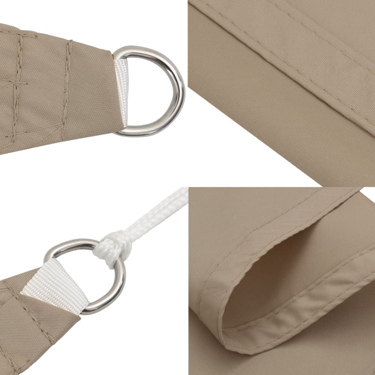 vidaXL Πανί Σκίασης Ορθογώνιο Taupe 3,5 x 4,5 μ. από Ύφασμα Oxford