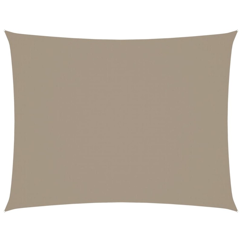 vidaXL Πανί Σκίασης Ορθογώνιο Taupe 3,5 x 5 μ. από Ύφασμα Oxford