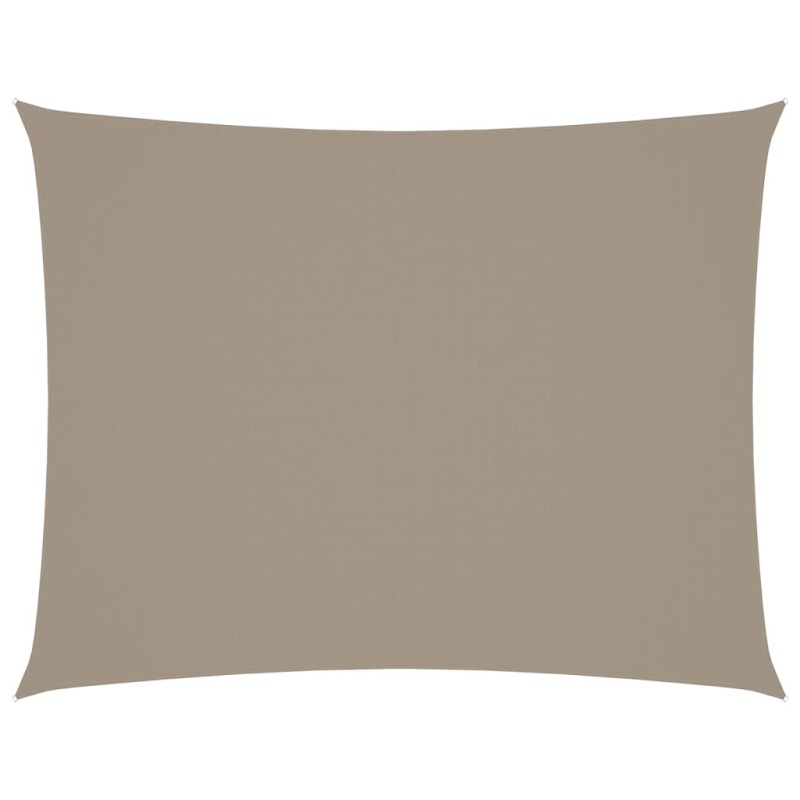 vidaXL Πανί Σκίασης Ορθογώνιο Taupe 5 x 7 μ. από Ύφασμα Oxford