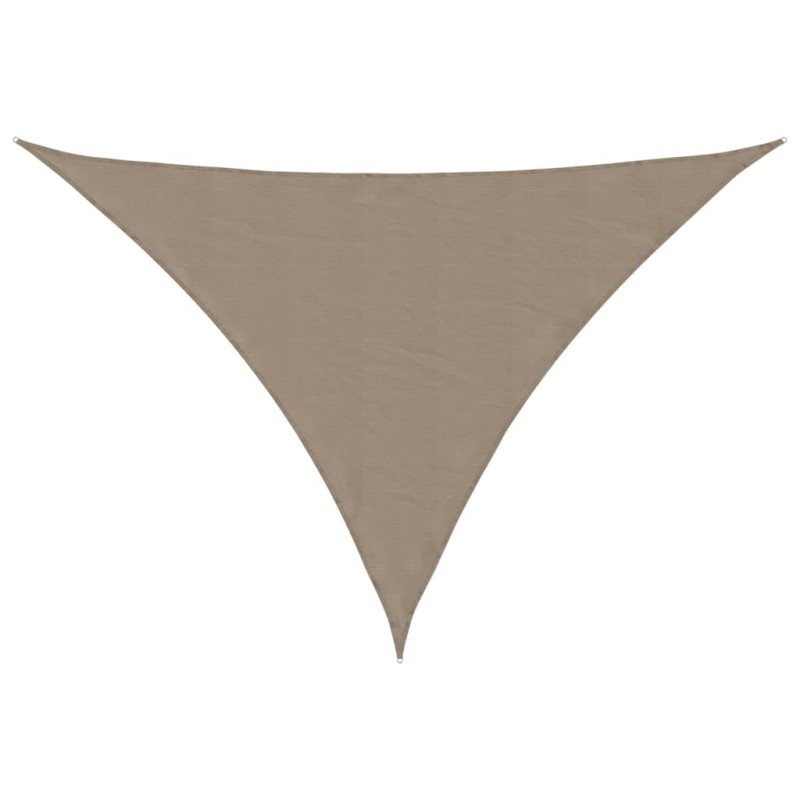 vidaXL Πανί Σκίασης Τρίγωνο Taupe 3,5 x 3,5 x 4,9 μ. από Ύφασμα Oxford