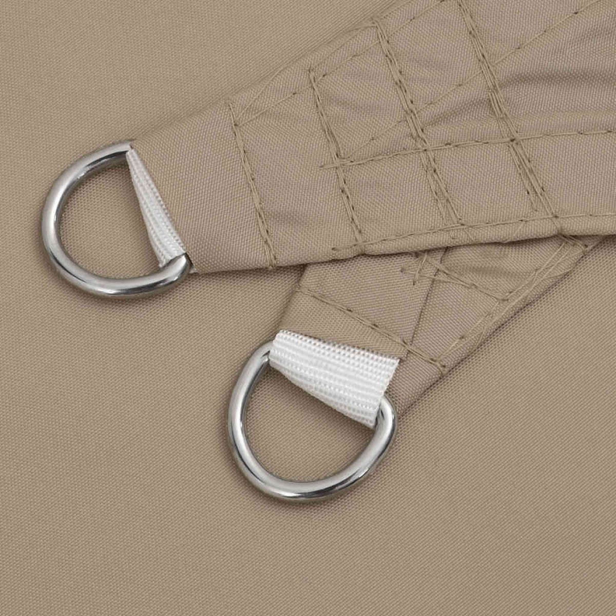vidaXL Πανί Σκίασης Τρίγωνο Taupe 3,5 x 3,5 x 4,9 μ. από Ύφασμα Oxford