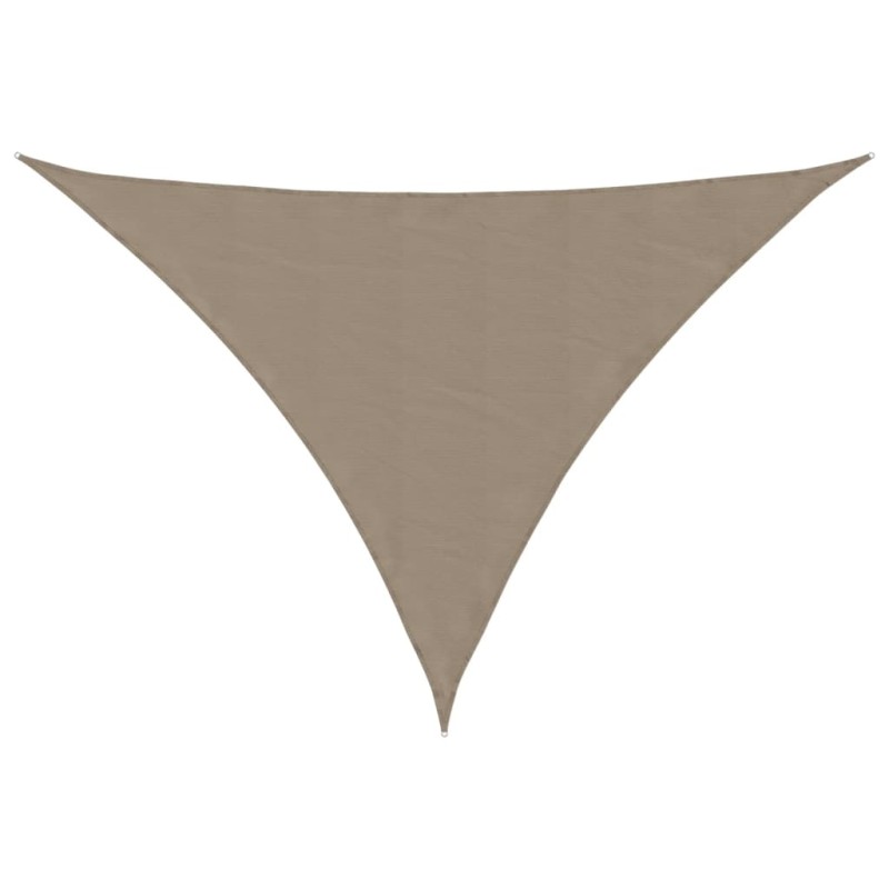vidaXL Πανί Σκίασης Τρίγωνο Taupe 4 x 5 x 6,4 μ. από Ύφασμα Oxford