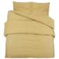 vidaXL Σετ Παπλωματοθήκης Taupe 200x220 εκ. Ελαφρύ Ύφασμα Μικροϊνών