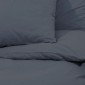 vidaXL Σετ Παπλωματοθήκης Ανθρακί 140x200 εκ. Βαμβακερό