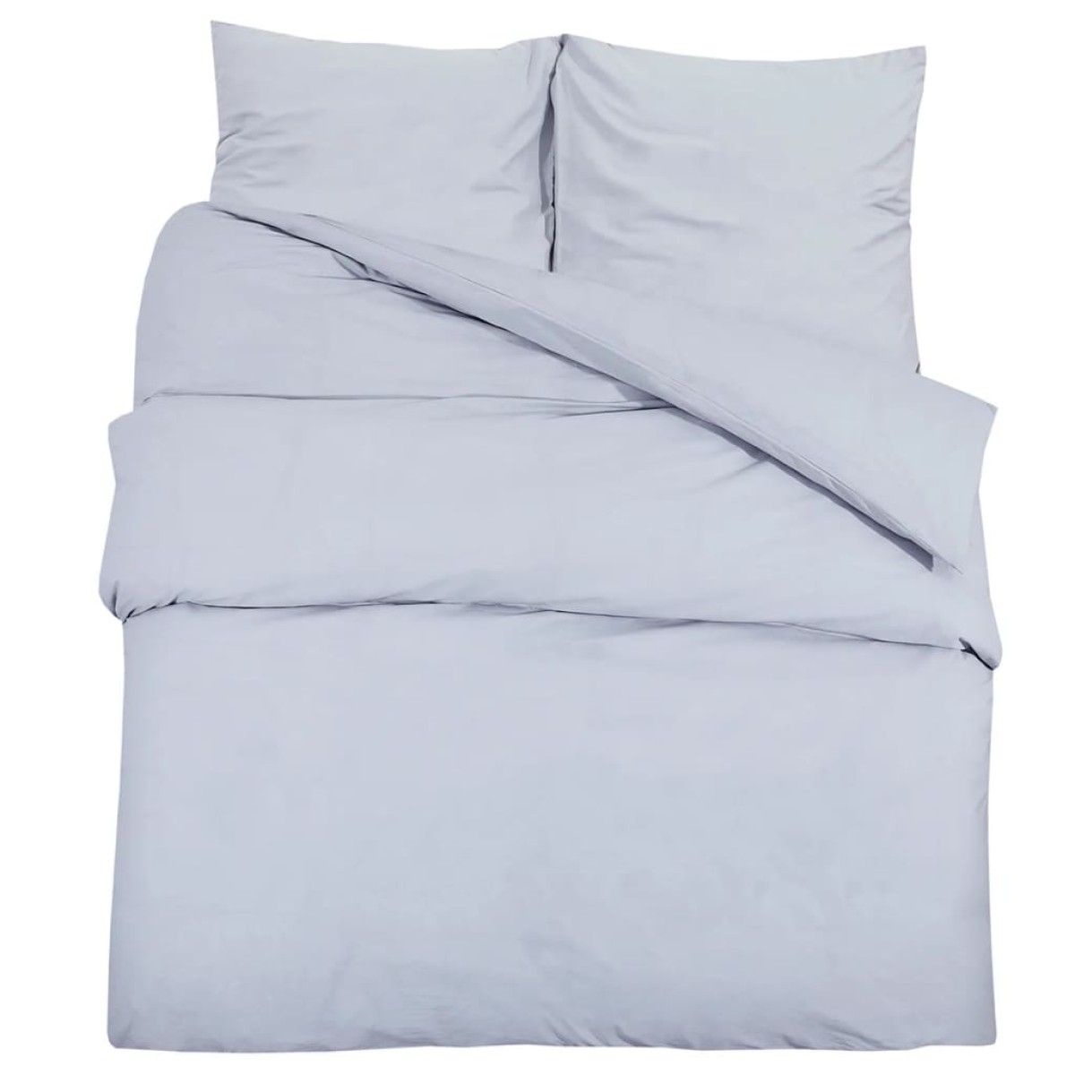 vidaXL Σετ Παπλωματοθήκης Γκρι 240x220 εκ. Βαμβακερό