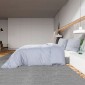 Σετ Παπλωματοθήκη vidaXL Γκρι 155x220 cm Βαμβακερό