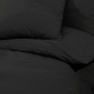 vidaXL Σετ Παπλωματοθήκης Μαύρο 260x240 εκ. Βαμβακερό