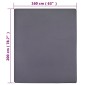 vidaXL Σεντόνι Με Λάστιχο Ανθρακί 160x200 εκ. Βαμβακερό Ζέρσεϊ
