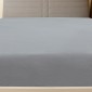 vidaXL Σεντόνι με Λάστιχο Γκρι 160x200 εκ. Βαμβακερό Ζέρσεϊ