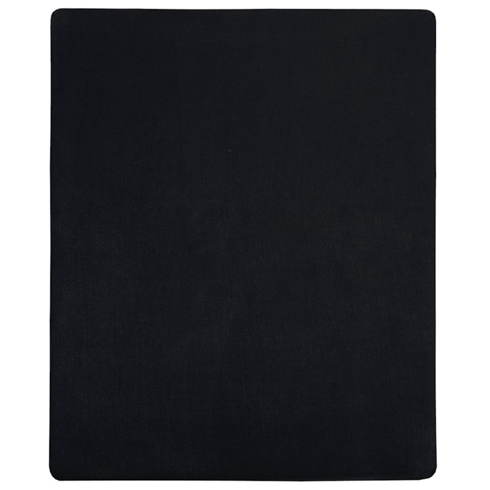 vidaXL Σεντόνια με Λάστιχο 2 τεμ. Μαύρα 180x200 εκ. Βαμβακερό Ζέρσεϊ