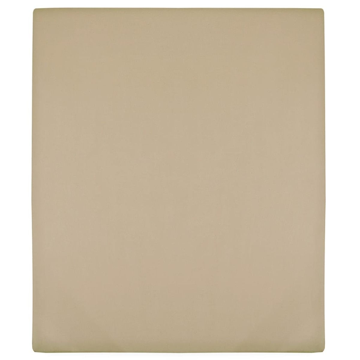 vidaXL Σεντόνια με Λάστιχο 2 τεμ. Taupe 100x200 εκ. Βαμβακερό Ζέρσεϊ
