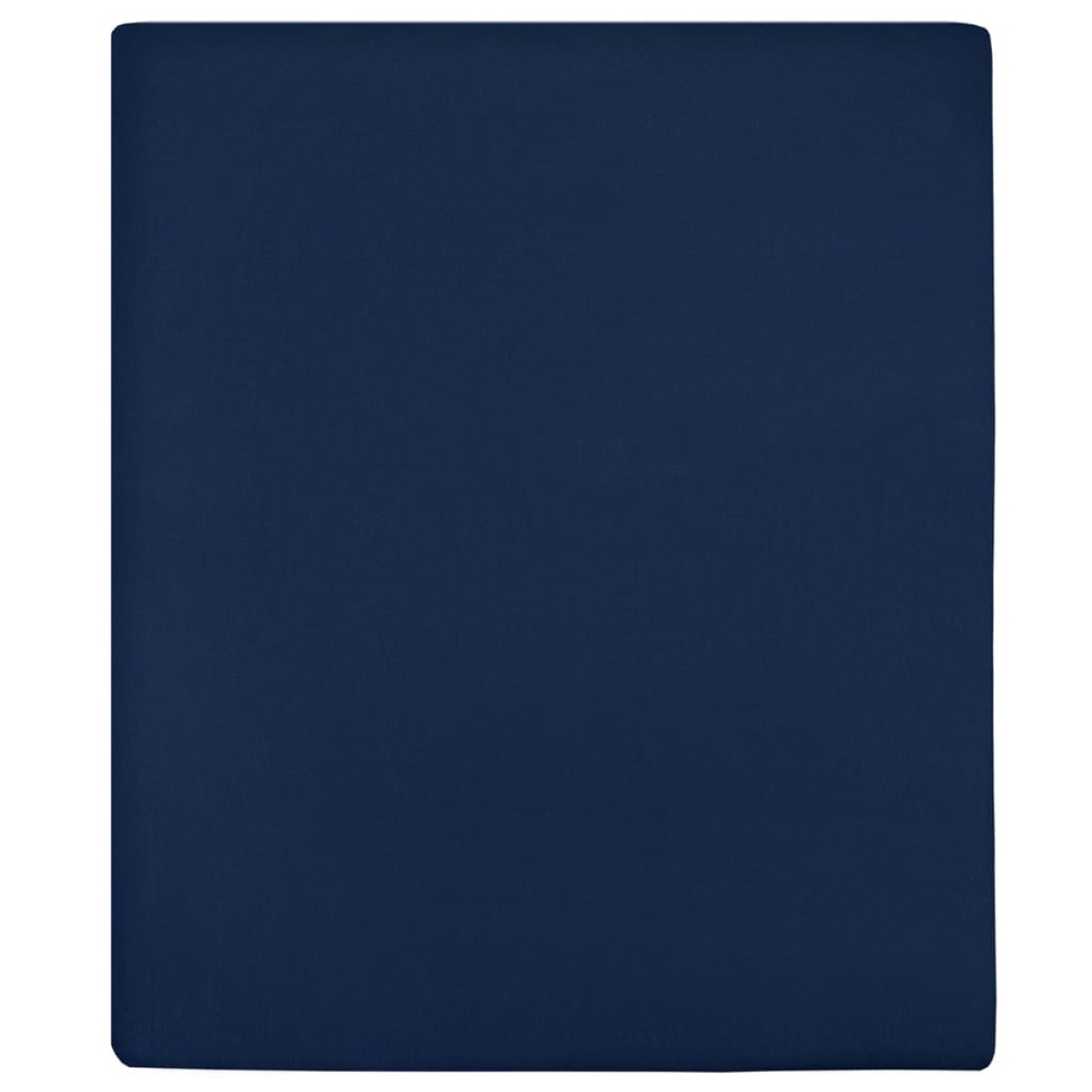 vidaXL Σεντόνια με Λάστιχο 2 τεμ. Μπλε 160x200 εκ. Βαμβακερό Ζέρσεϊ