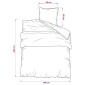 vidaXL Σετ Παπλωματοθήκης Λευκό και Καφέ 140x200 εκ. Βαμβακερό