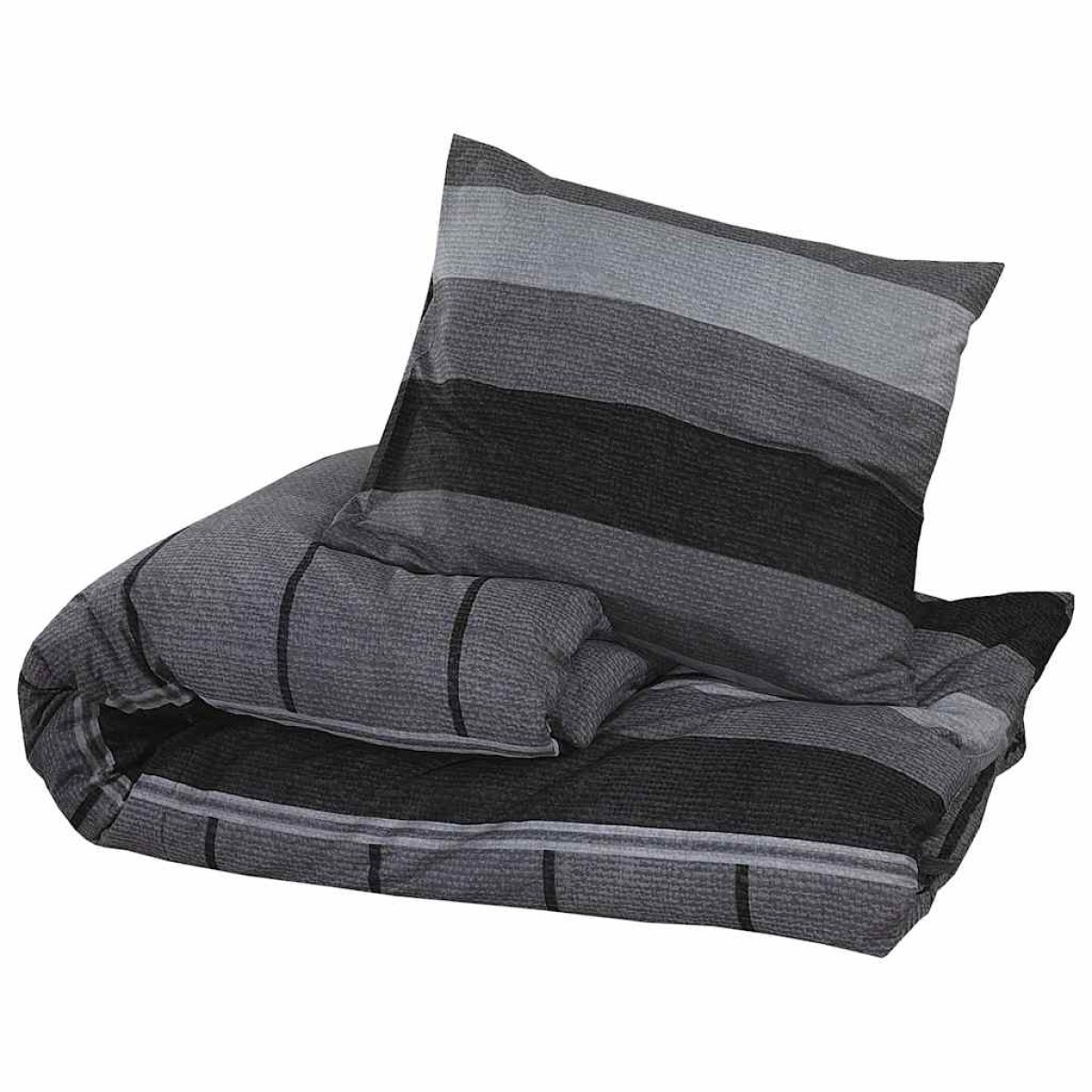 vidaXL Σετ Παπλωματοθήκης Σκούρο Γκρι 260 x 220 εκ. Βαμβακερό