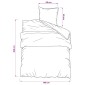 vidaXL Σετ Παπλωματοθήκης Γκρι 140x200 εκ. Βαμβακερό