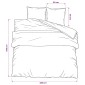 vidaXL Σετ Παπλωματοθήκης Γκρι 220 x 240 εκ. Βαμβακερό