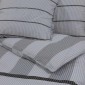 Σετ Παπλωματοθήκη vidaXL Γκρι 155x220 cm Βαμβακερό
