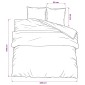 vidaXL Σετ Παπλωματοθήκης Γκρι 220 x 240 εκ. Βαμβακερό