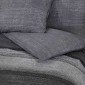 vidaXL Σετ Παπλωματοθήκης Σκούρο Γκρι 200x220 εκ. Βαμβακερό