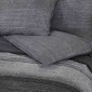 vidaXL Σετ Παπλωματοθήκης Σκούρο Γκρι 225x220 εκ. Βαμβακερό