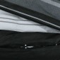 vidaXL Σετ Παπλωματοθήκης Μαύρο και Λευκό 240x220 εκ. Βαμβακερό