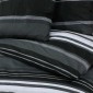 vidaXL Σετ Παπλωματοθήκη Μαύρο και Λευκό 220x240 cm Βαμβακερό