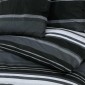 vidaXL Σετ Παπλωματοθήκη Μαύρο και Λευκό 135x200 cm Βαμβακερό
