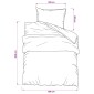 vidaXL Σετ Παπλωματοθήκη Ροζ 135x200 cm Βαμβακερό