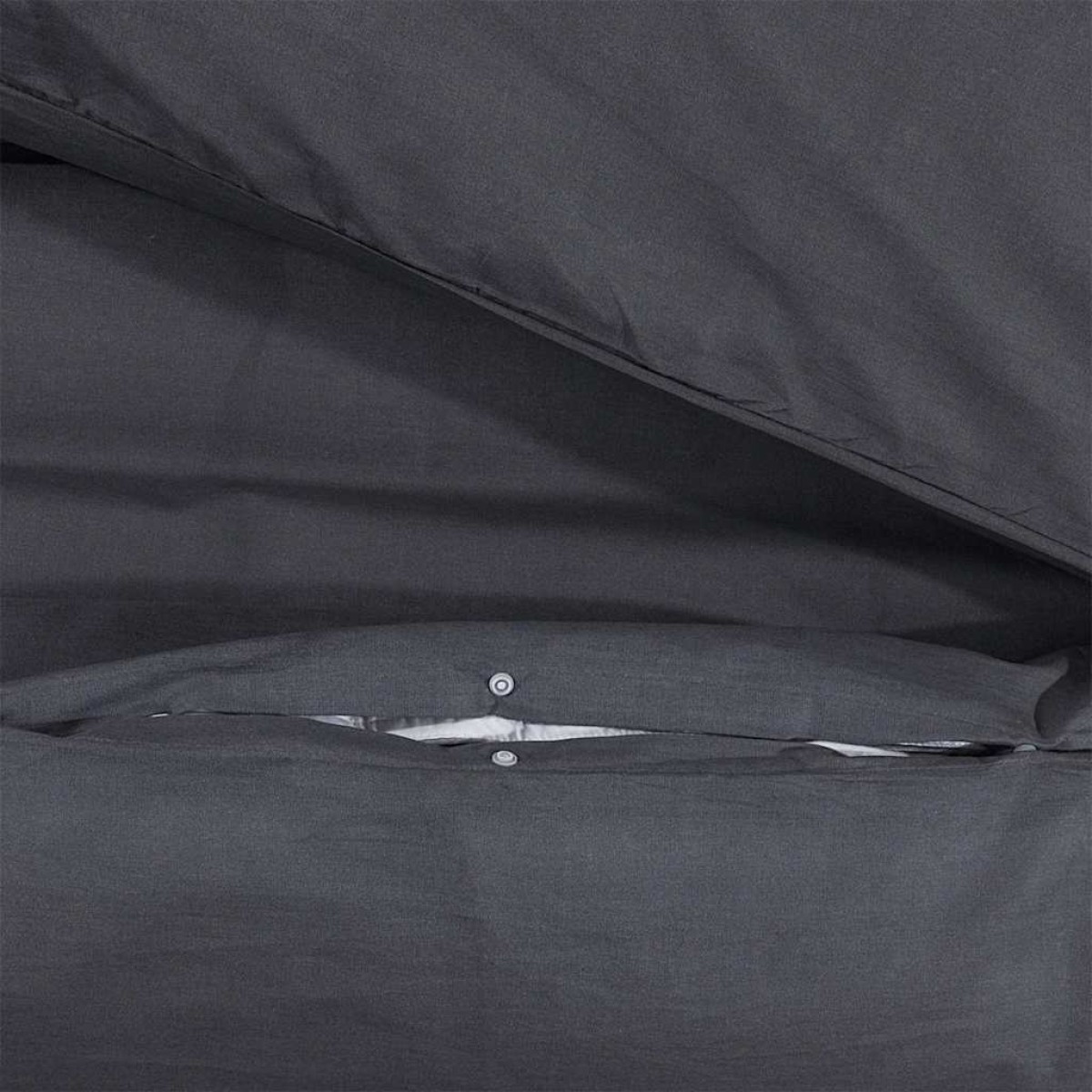 Σετ Παπλωματοθήκη vidaXL Μαύρο 135x200 cm Βαμβακερό