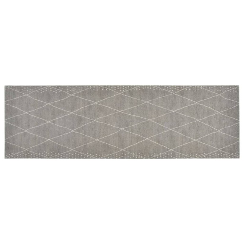 vidaXL Χαλί Κουζίνας Πλενόμενο Σχέδιο Ρόμβοι 60 x 180 εκ. Βελούδινο