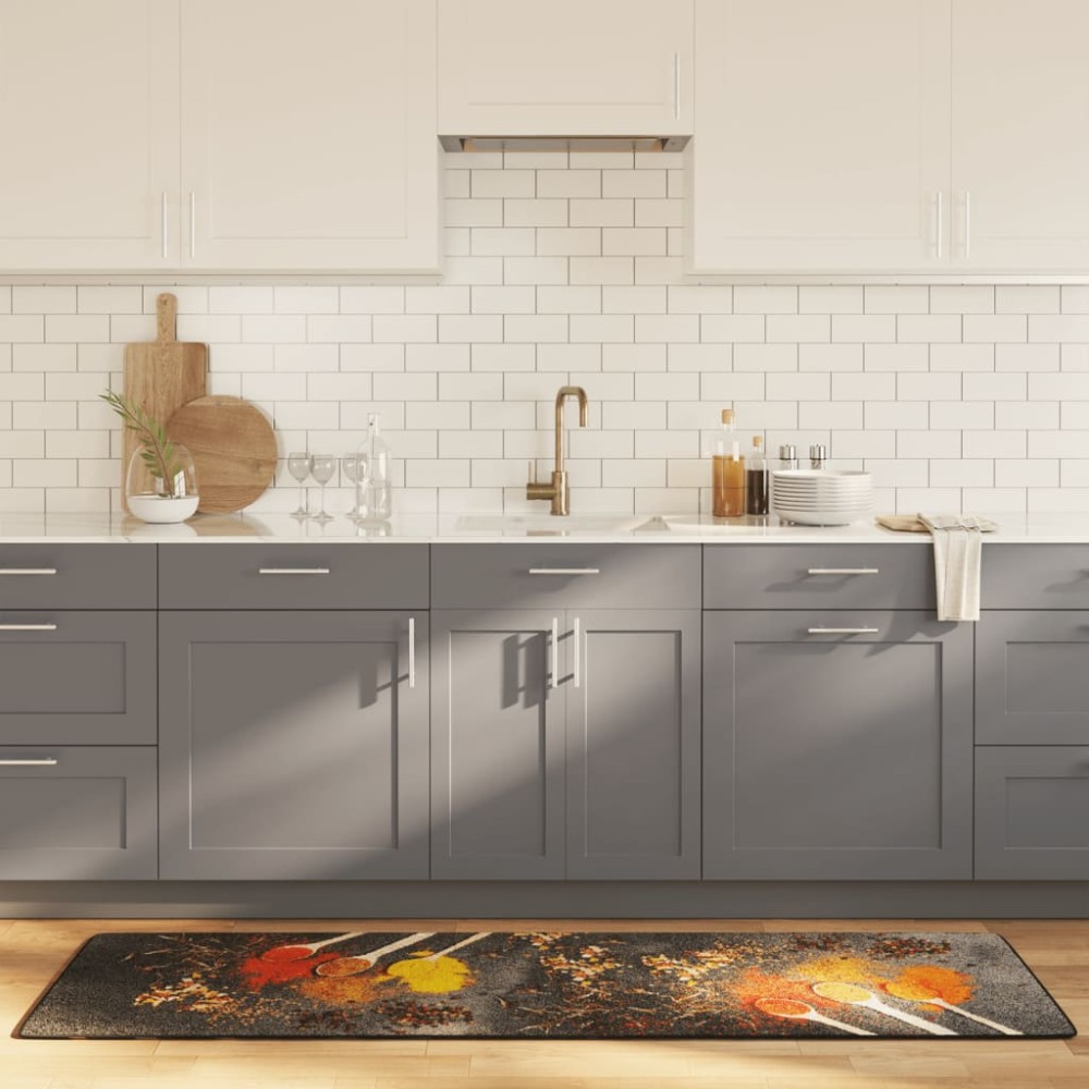 vidaXL Χαλί Κουζίνας Πλενόμενο Πολύχρωμο 60x180 εκ.